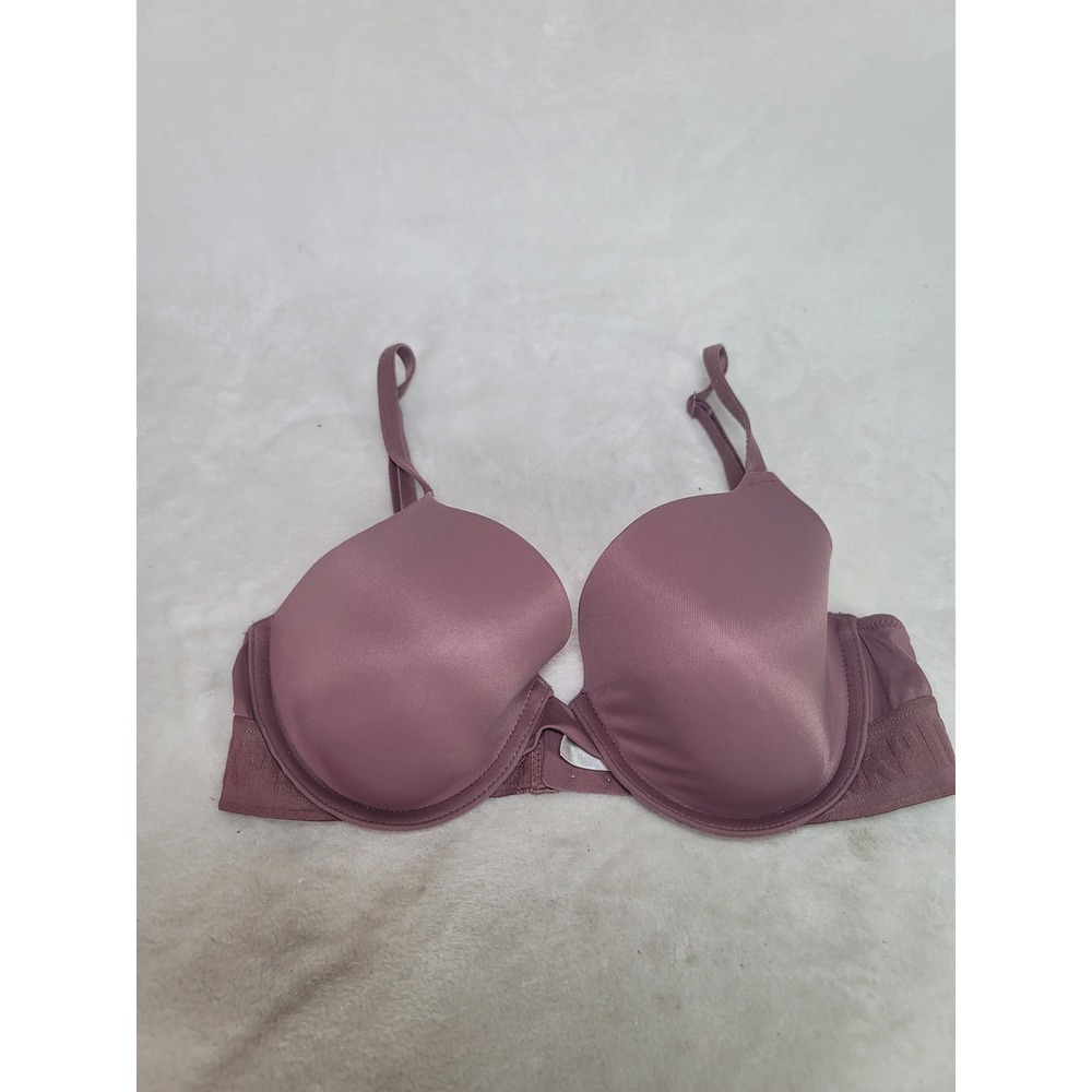 Victoria's Secret PINK Wear Everywhere T-Shirt Bra Dusty Mauve Purple 34C Wired